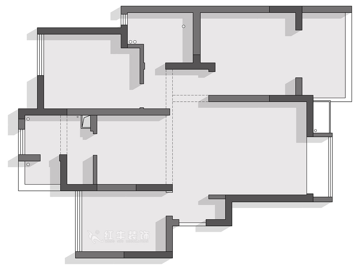 陆利民｜富力城50-1204-93㎡-现代风格｜3室2厅1卫｜新房装修｜定制家｜全包13